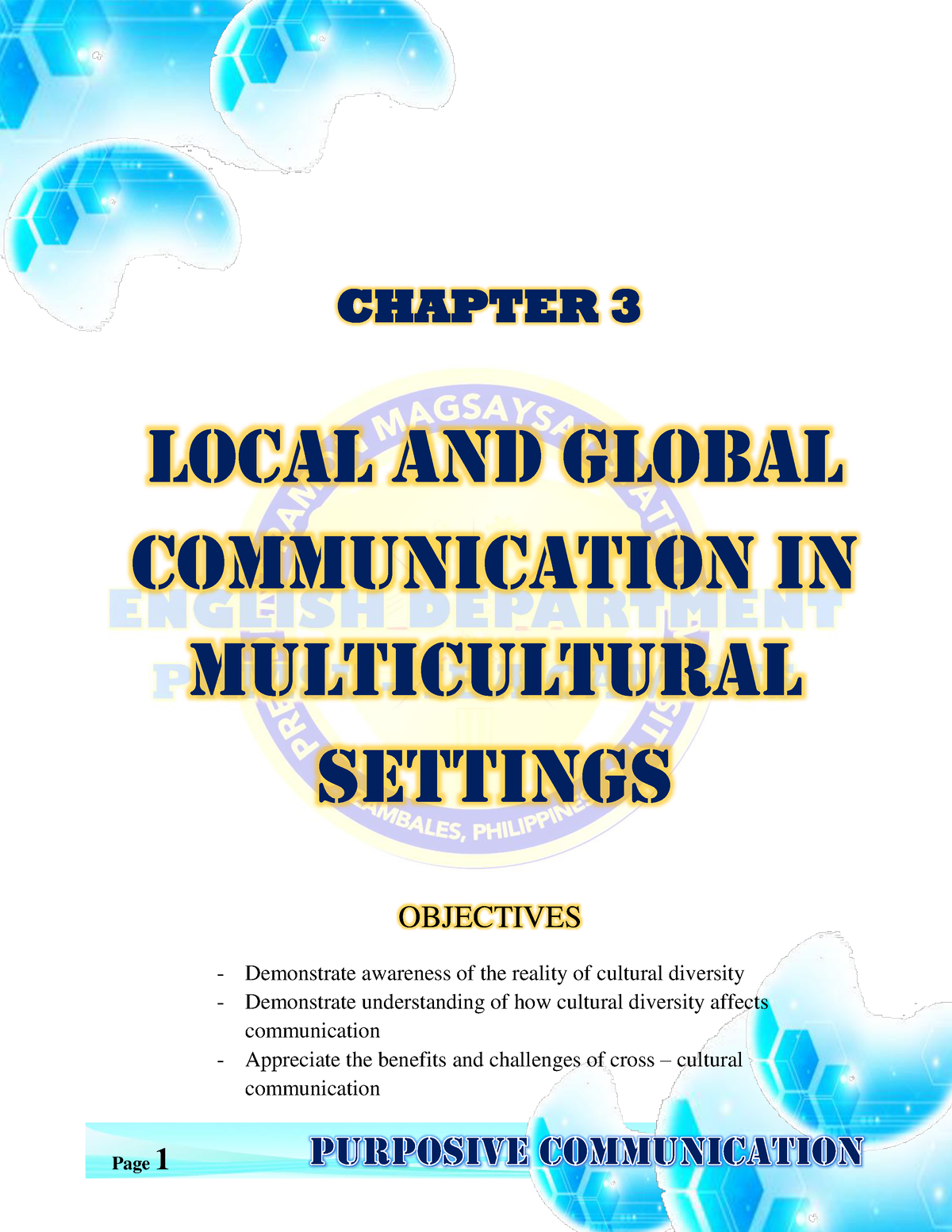 GEC 5 Chapter 3 - For Everyone - LOCAL AND GLOBAL Communication IN ...