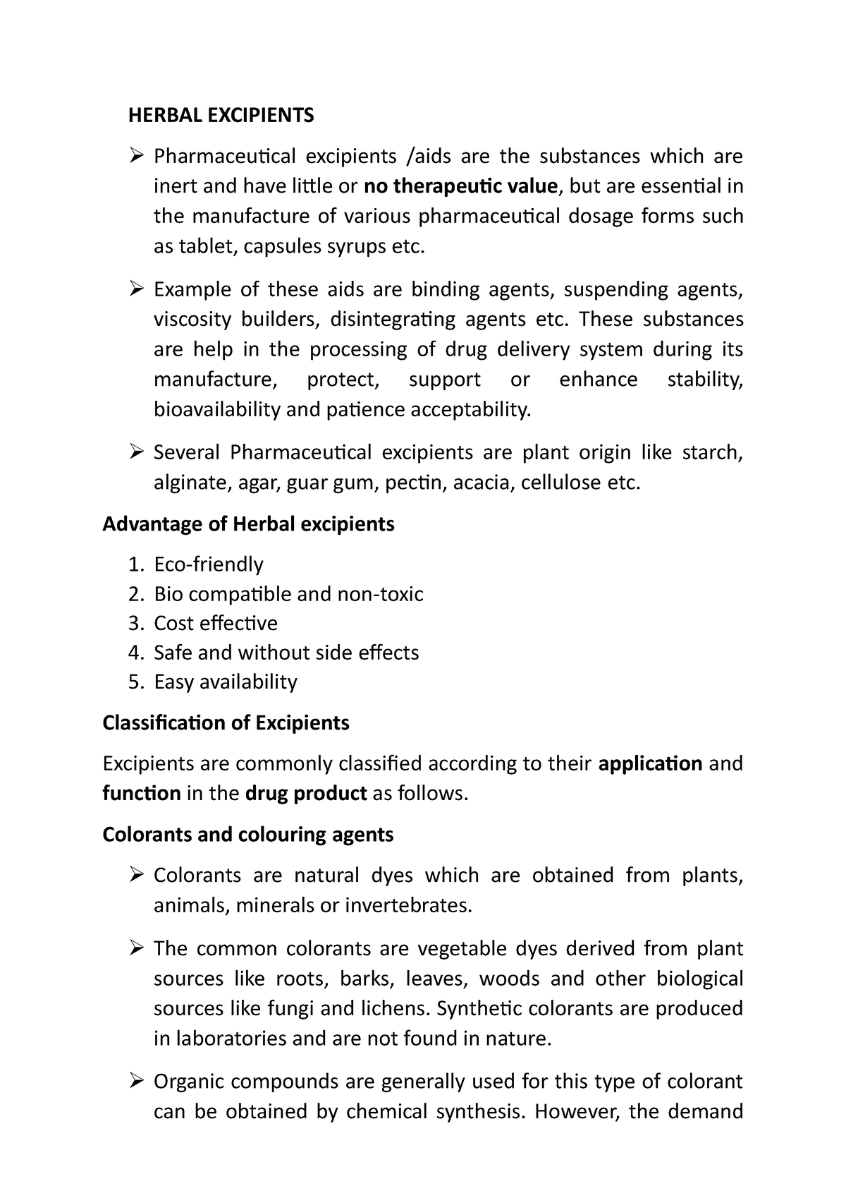 herbal-exepients-notes-herbal-excipients-pharmaceutical-excipients