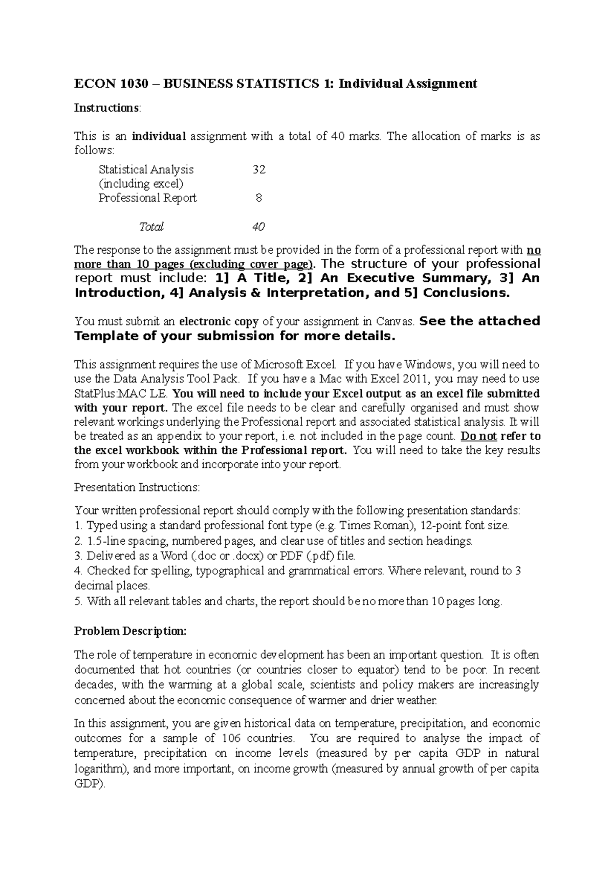 Individual Assignment Instructions S1 2021 Melb-1 - OMGT1053 - RMIT ...