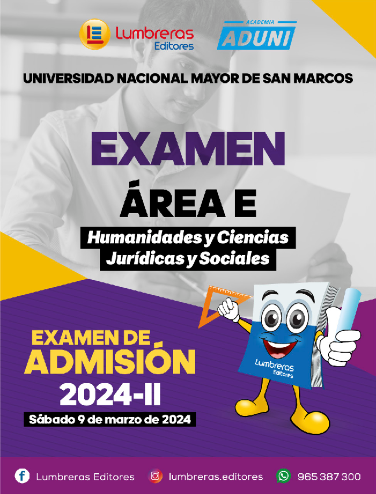 EX Adm Unmsm 2024II area E Lumbreras Editores / Academia ADUNI