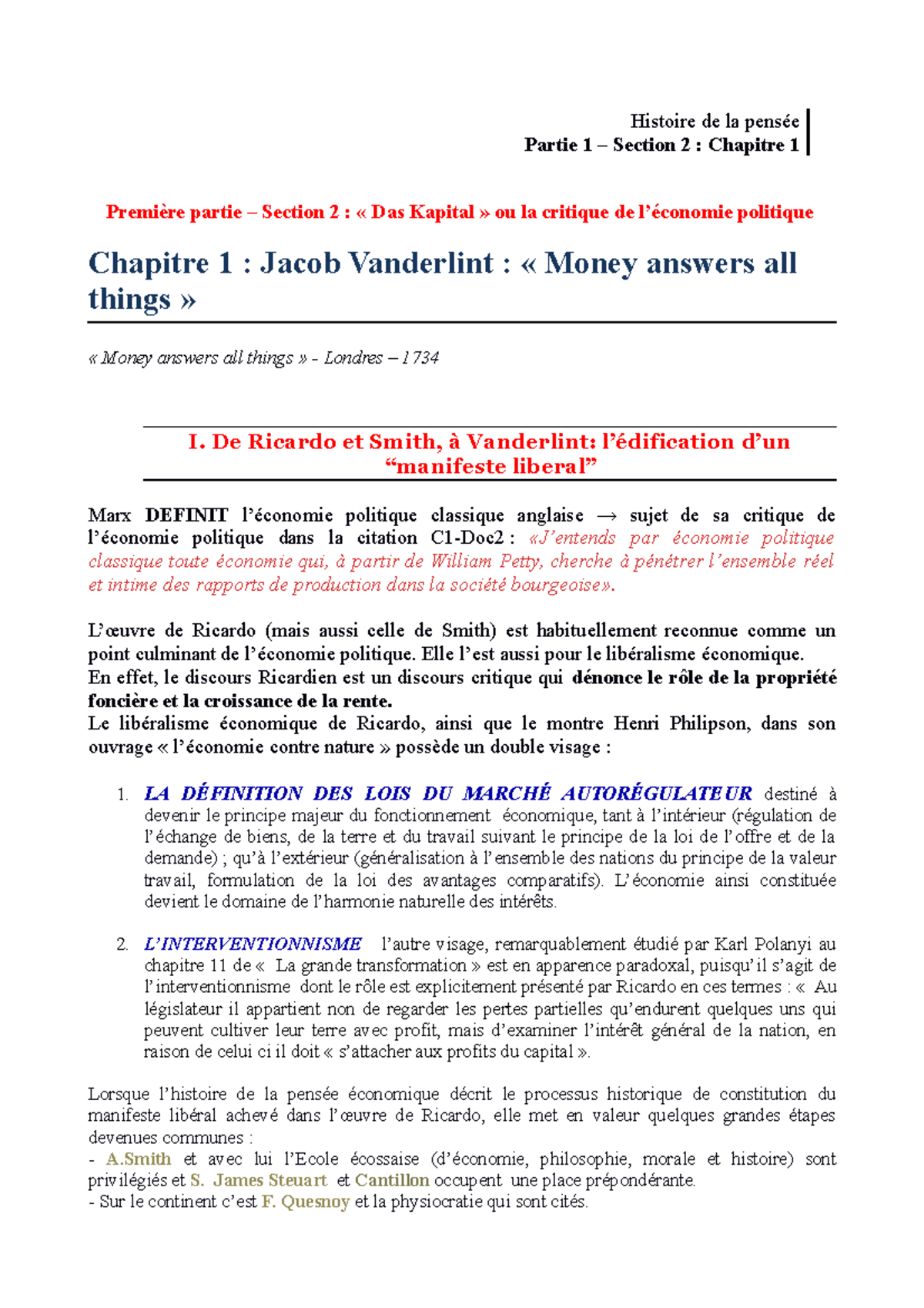 Chapitre 4 Vanderlint Partie 1 Section 2 Chapitre 1 Premiere Partie Section 2 Das Studocu