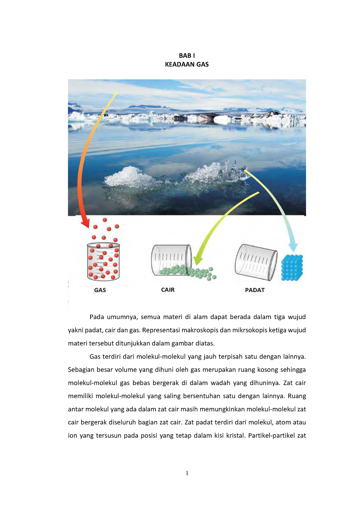 Gas Dan Termodinamika Kimia - BAB I KEADAAN GAS Pada Umumnya, Semua ...