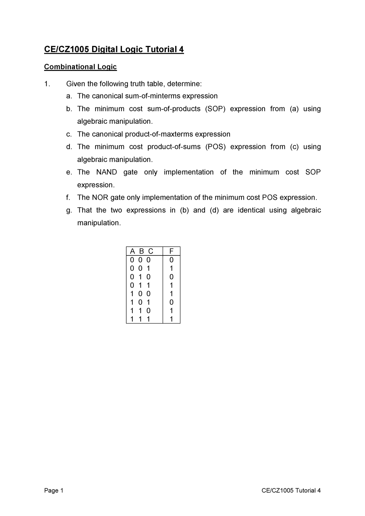 ces 1005 problem solving answers