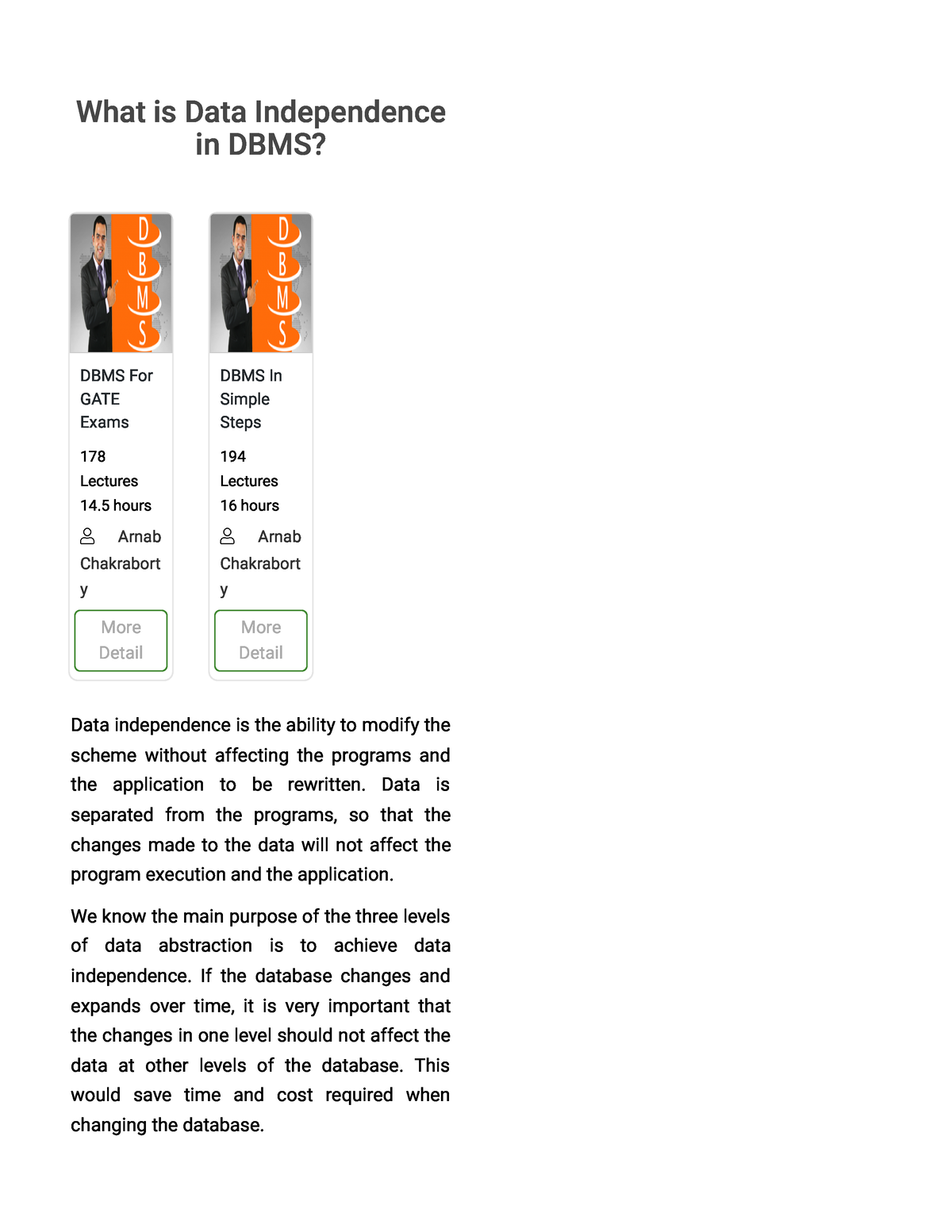 What Is Data Independence In DBMS - What Is Data Independence In DBMS ...