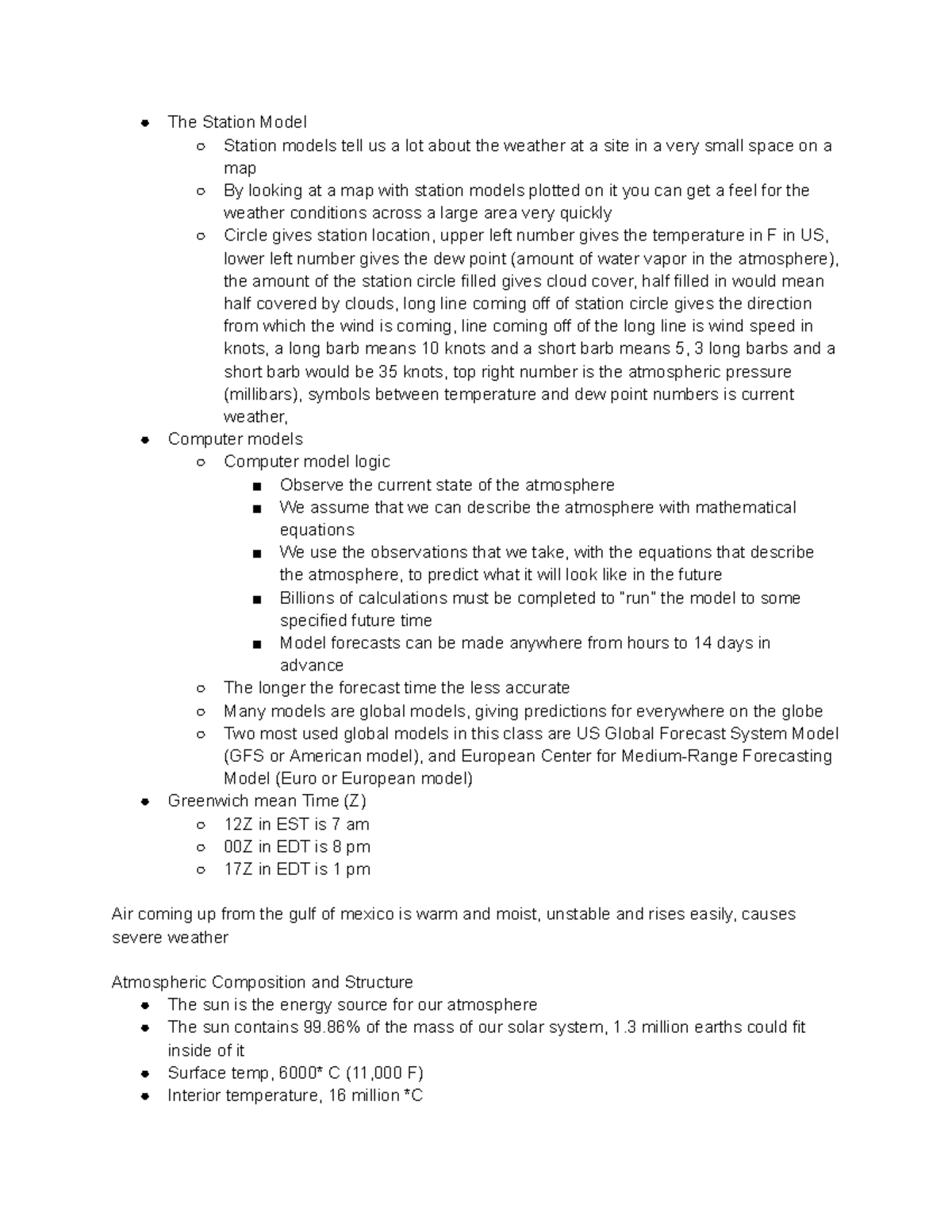 Meteorology 84 (22) - Dan Leathers - The Station Model Station models ...