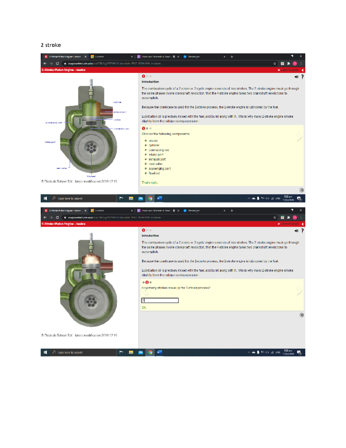2 stroke - Electude assignment - Internal Combustion Engine - 2 stroke ...