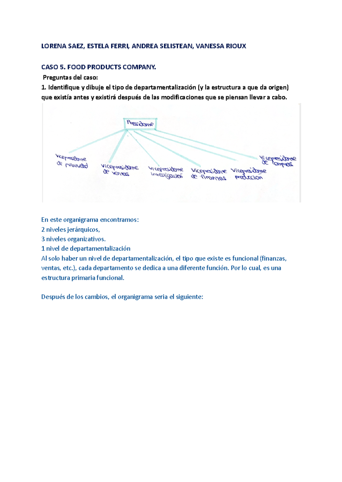 CASO 5 - LORENA SAEZ, ESTELA FERRI, ANDREA SELISTEAN, VANESSA RIOUX ...
