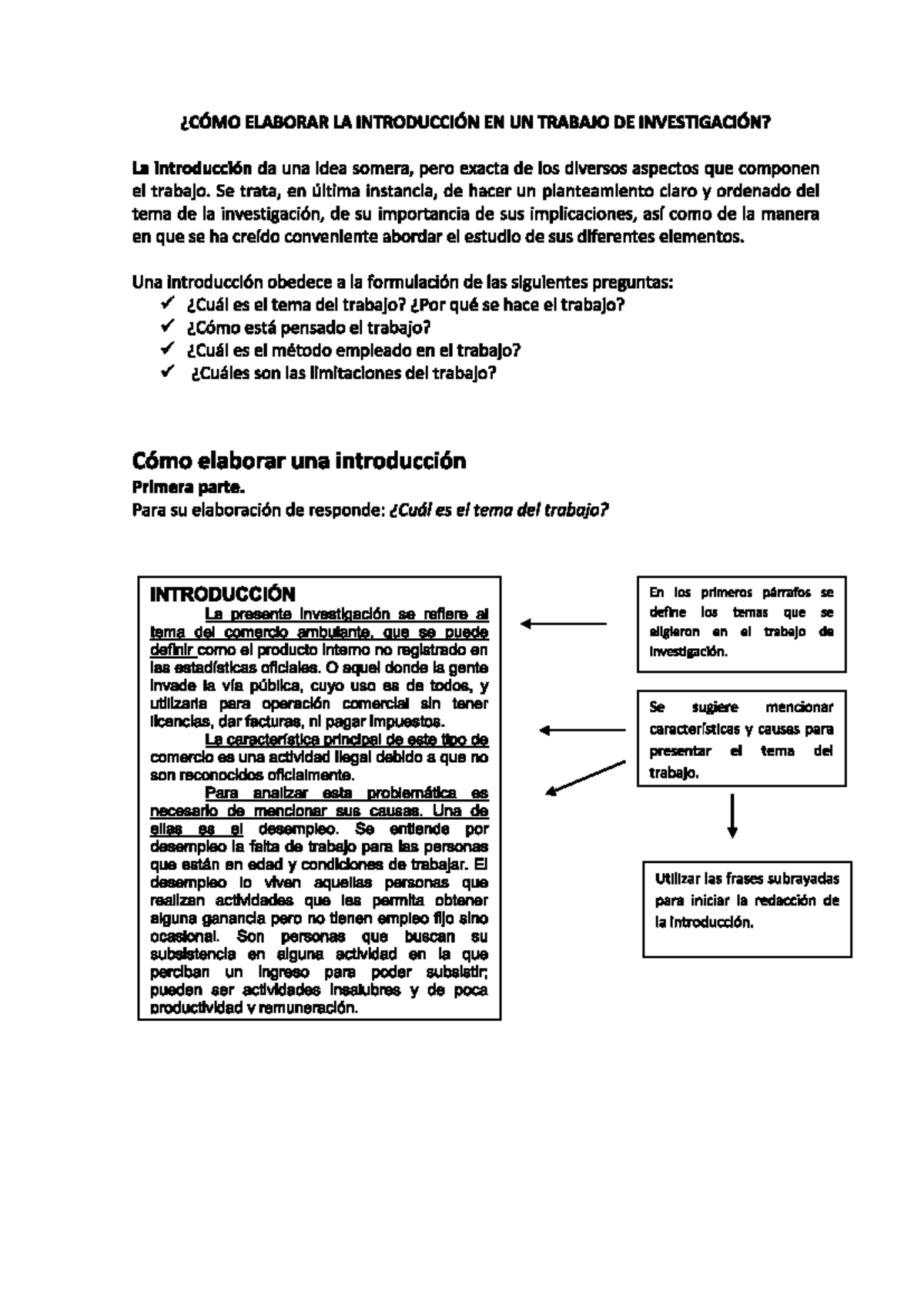 CÓMO Elaborar LA Introducción EN UN Trabajo DE Investigación ...