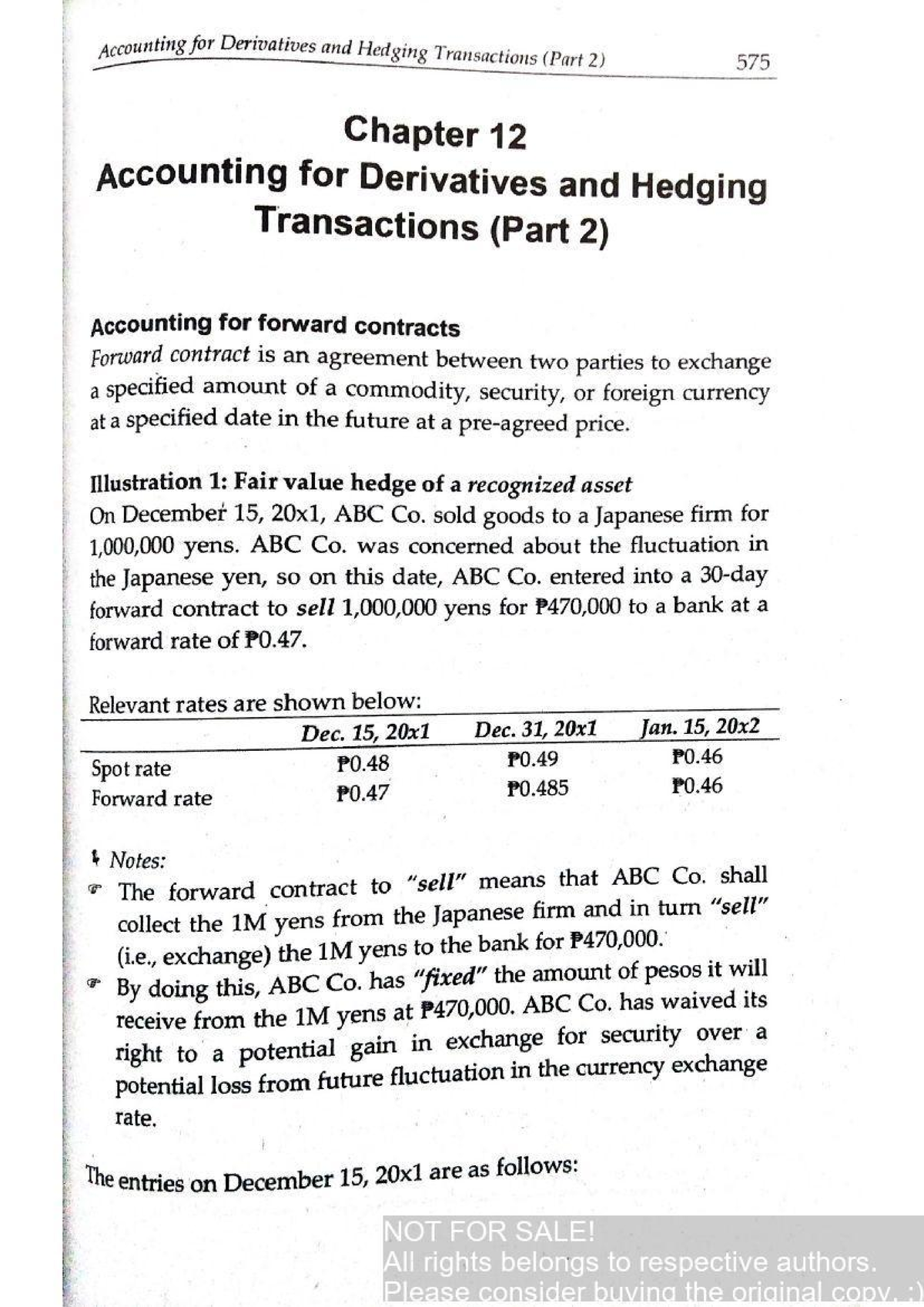 Accounting for Derivatives and Hedging (Part 2) Accountancy Studocu