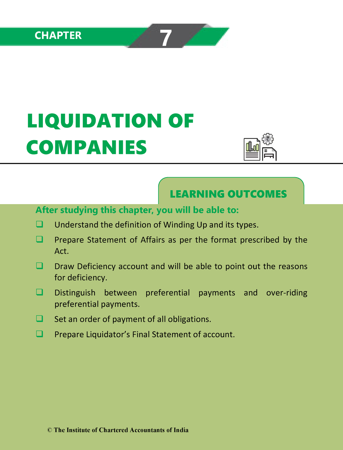 Chapter 7 Liquidation Of Companies - LEARNING OUTCOMES LIQUIDATION OF ...