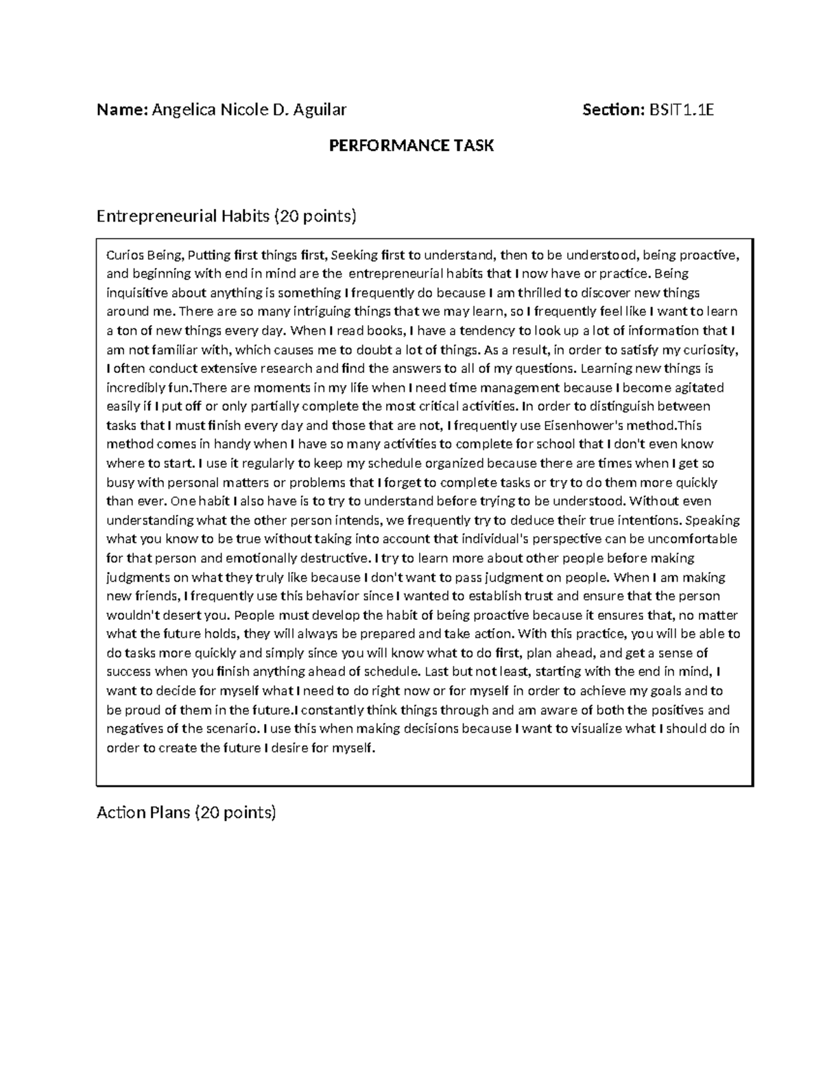 05 Performance Task 1 - Notes - Name: Angelica Nicole D. Aguilar ...