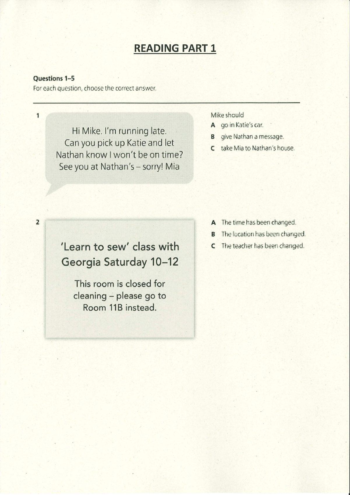 B2 Linguaskill MOCK EXAM 1 Reading - Inglés B2: Preparación Básica ...