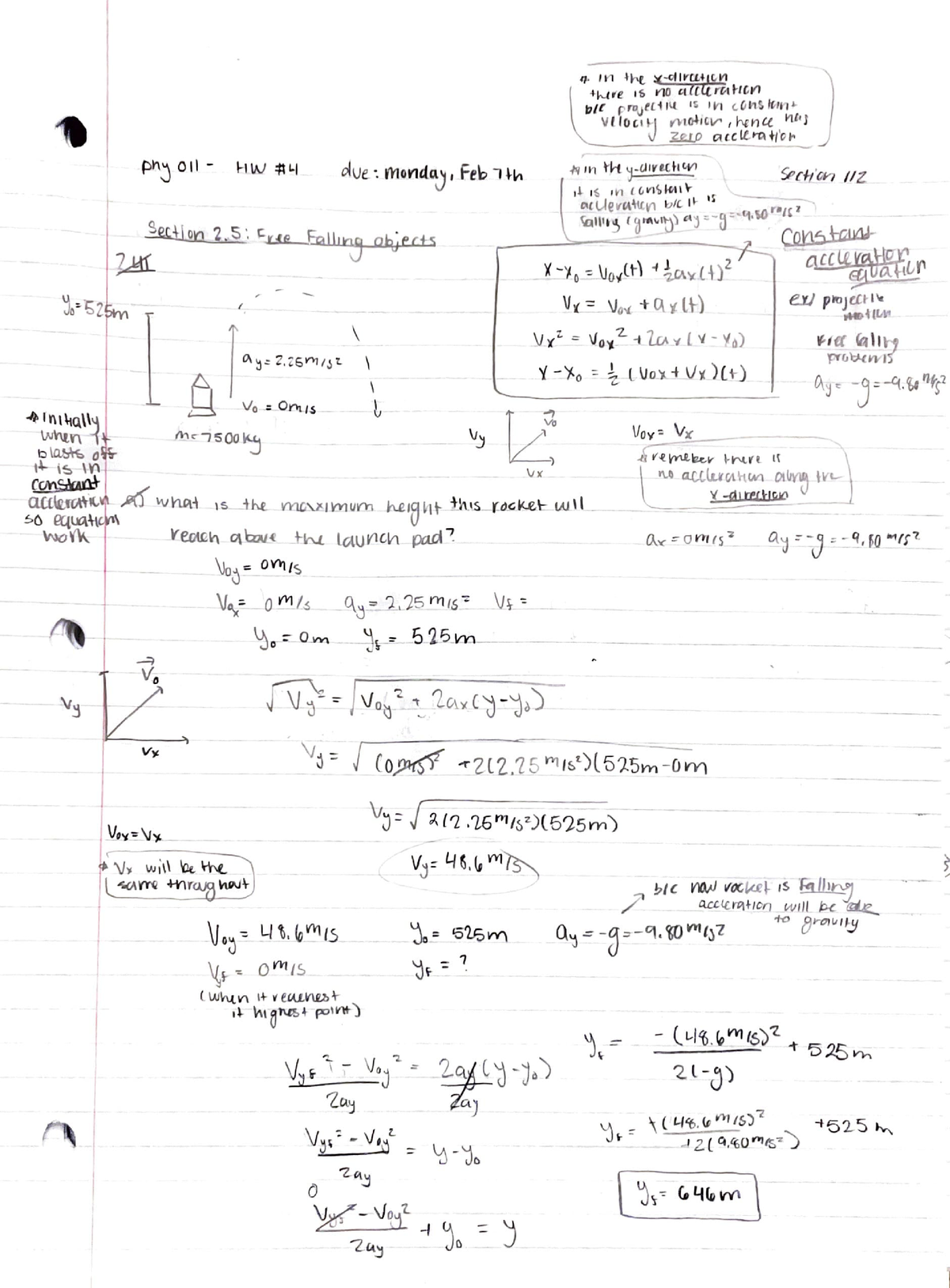 Introduction To Physics - PHY 011- HW #4 - PHY 011 - Studocu