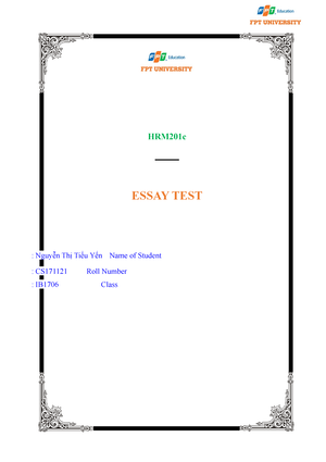 IBC201-IB1706-Chapter 16( Exercise 3) - Group 1 - Nguyễn Thị Tiểu Yến ...