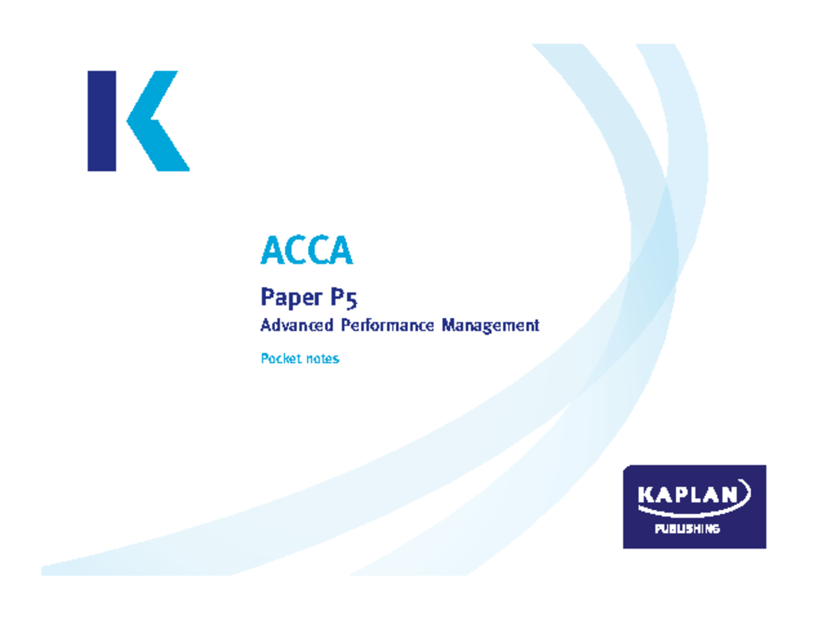 P5.pdf lectures acca - ACCA Paper P Advanced Performance Management ...
