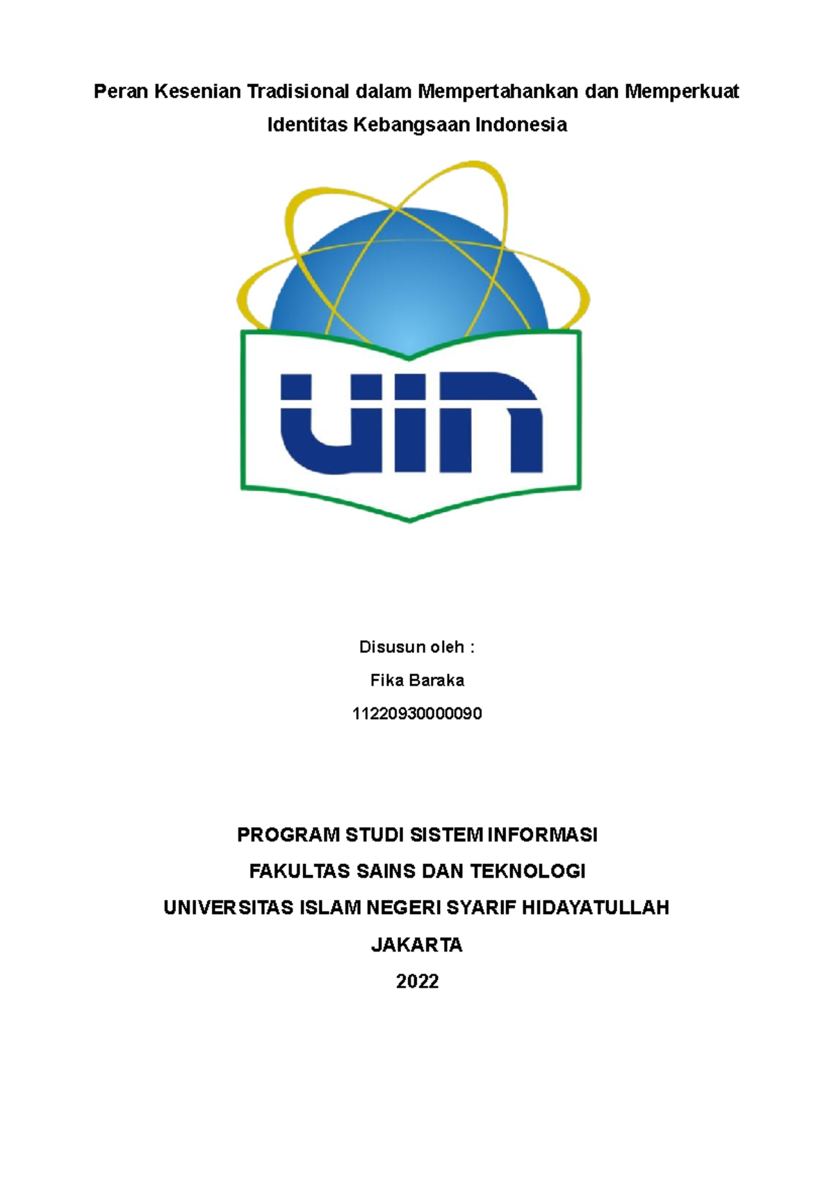 Peran Kesenian Tradisional Dalam Mempertahankan Dan Memperkuat ...