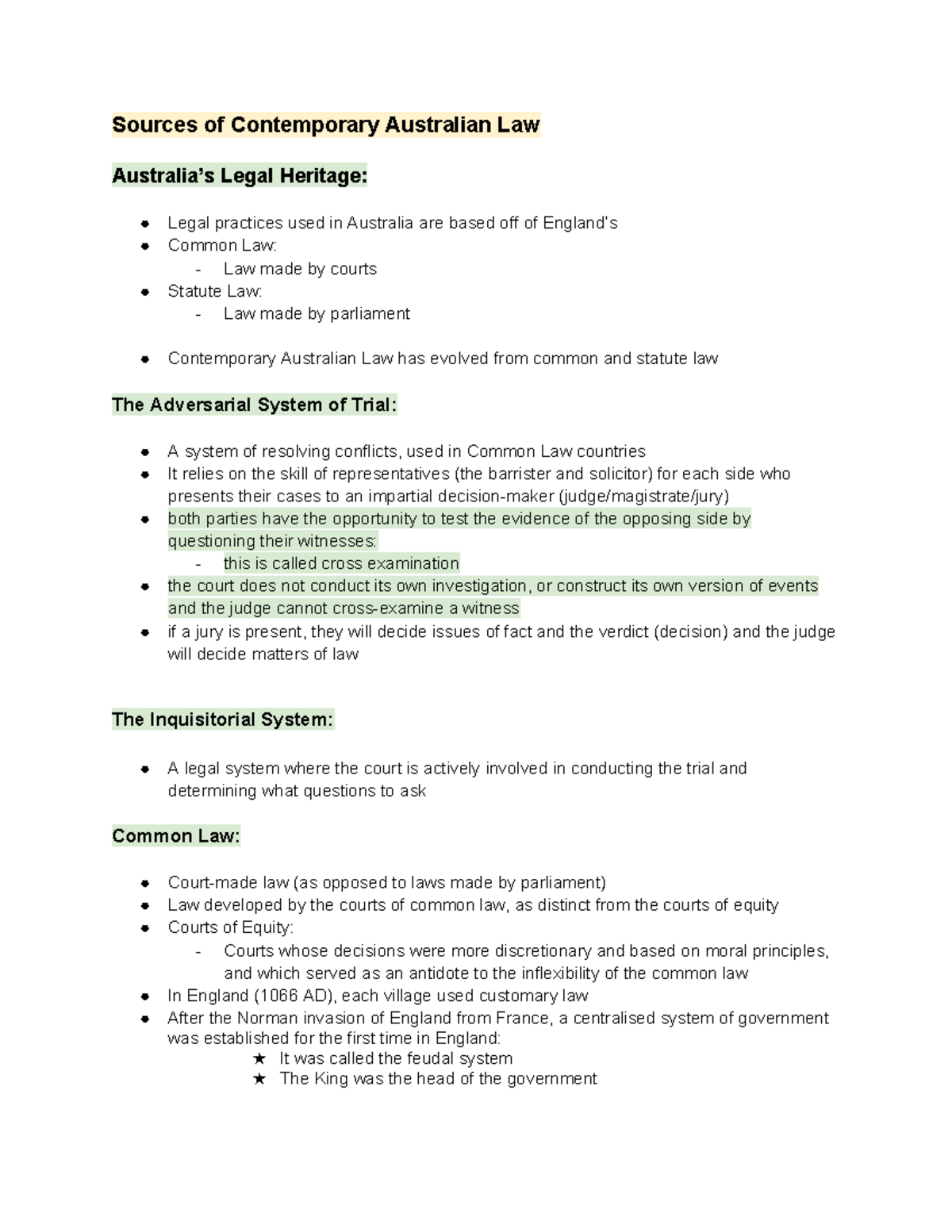 Sources of Contemporary Australian Law - Sources of Contemporary ...