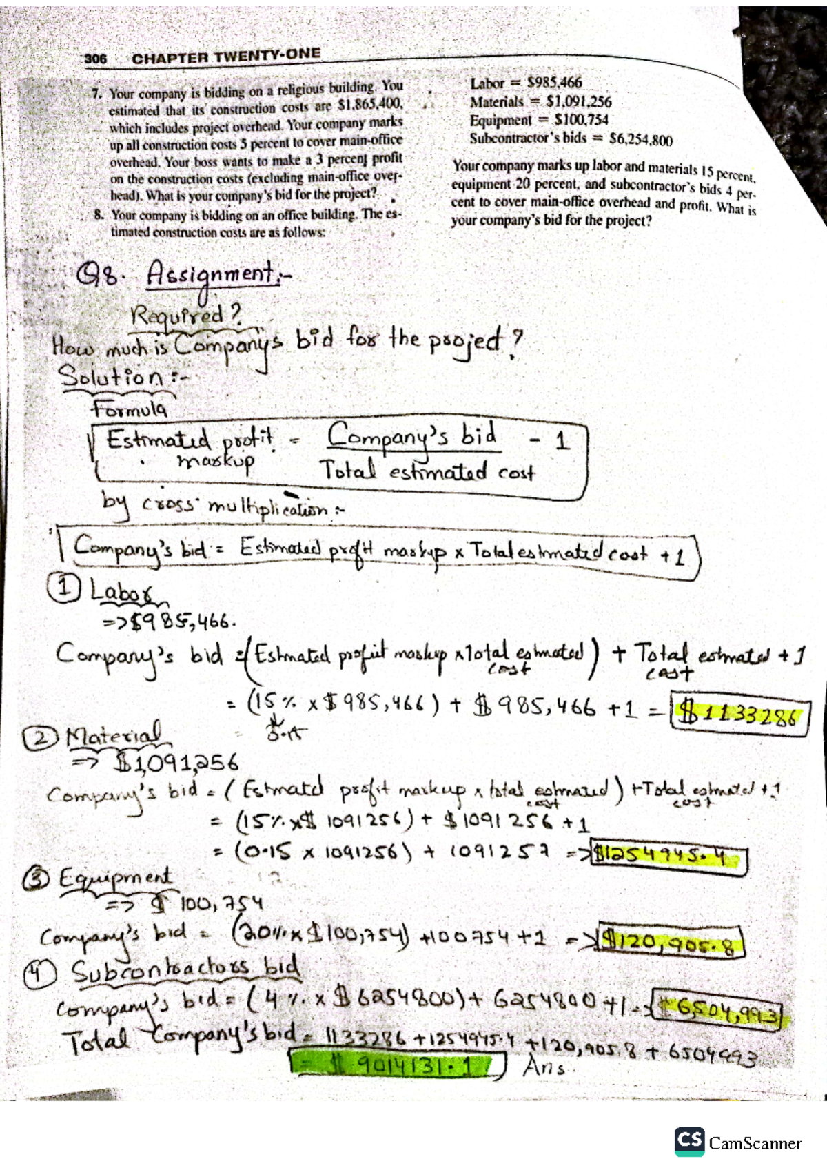 Homework chapter 21 - CVEN 5233 - CamScanner CamScanner - Studocu