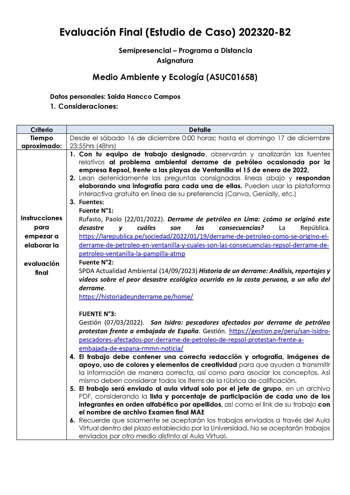 Examen Final MAE - Un Blog De Notas - Evaluación Final (Estudio De Caso ...