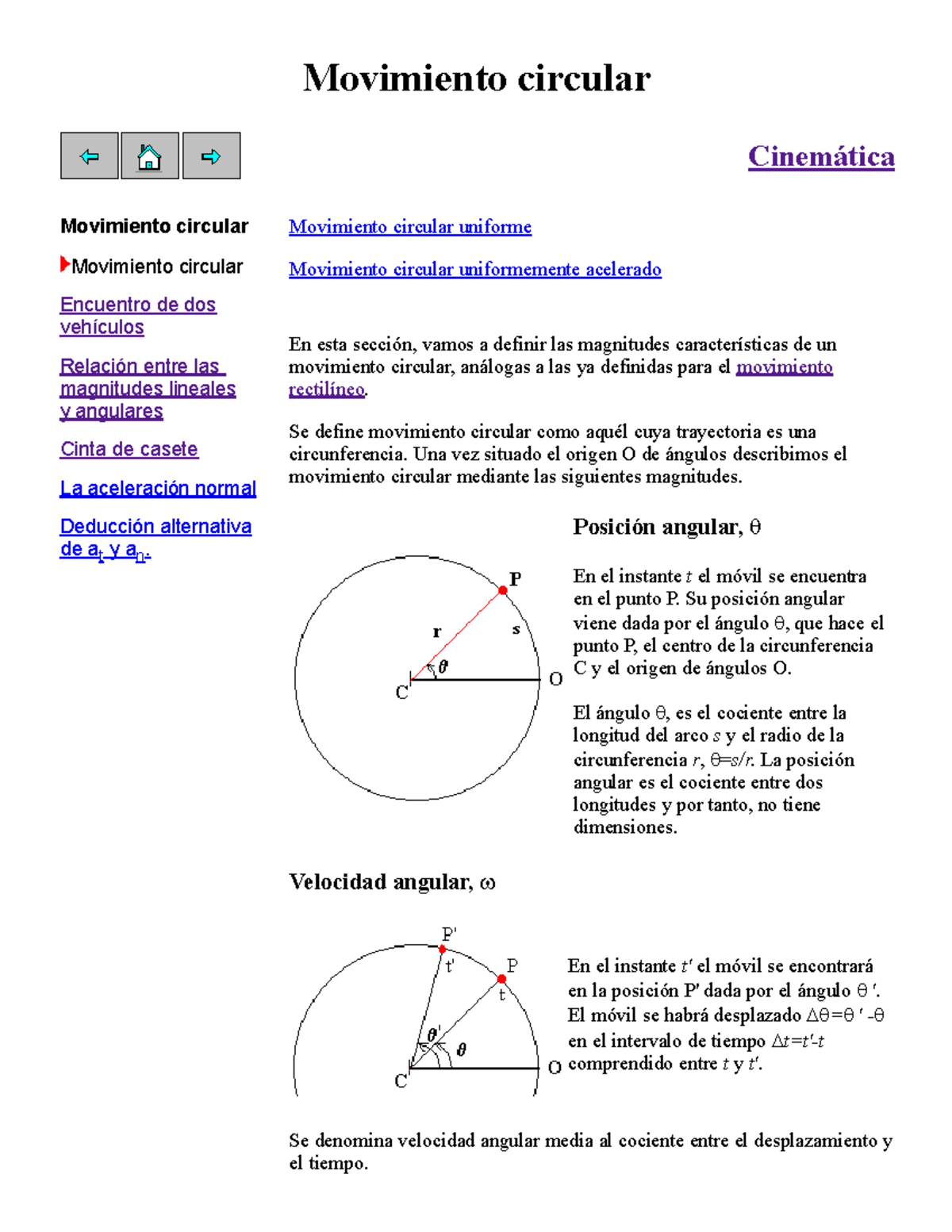 Movimiento circular - Movimiento circular Cinemática Movimiento ...
