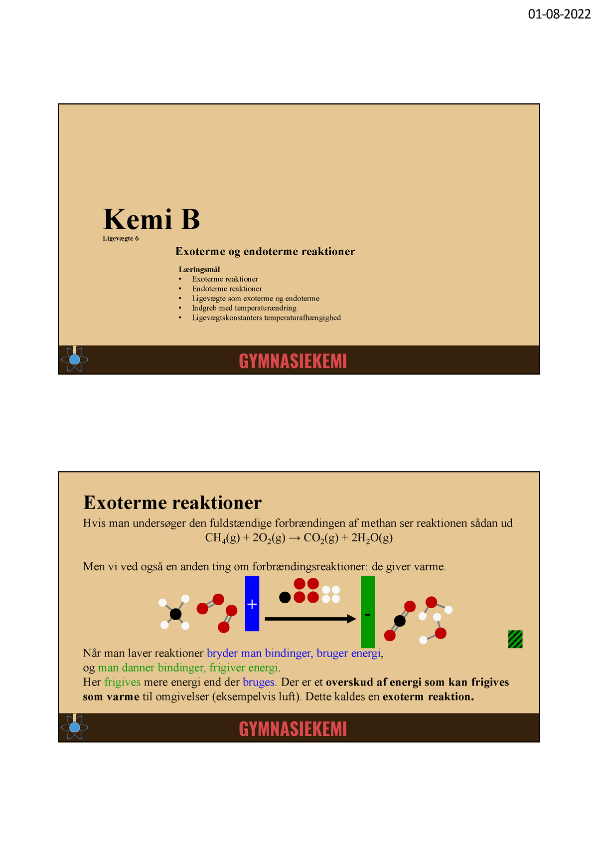 Exoterm Og Endoterm - Helpful Cehmistry - Kemi B Exoterme Og Endoterme ...