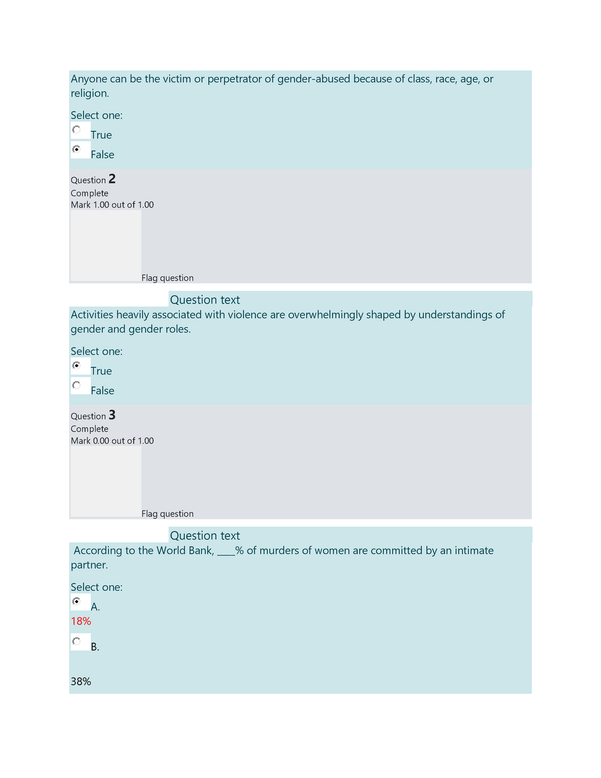 Gender-Society Answeers In The Quizzes And Prelim, - Anyone Can Be The ...