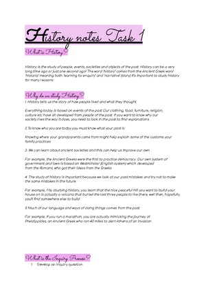 History - Notes - History - Study Notes Source Analysis A-author: To ...