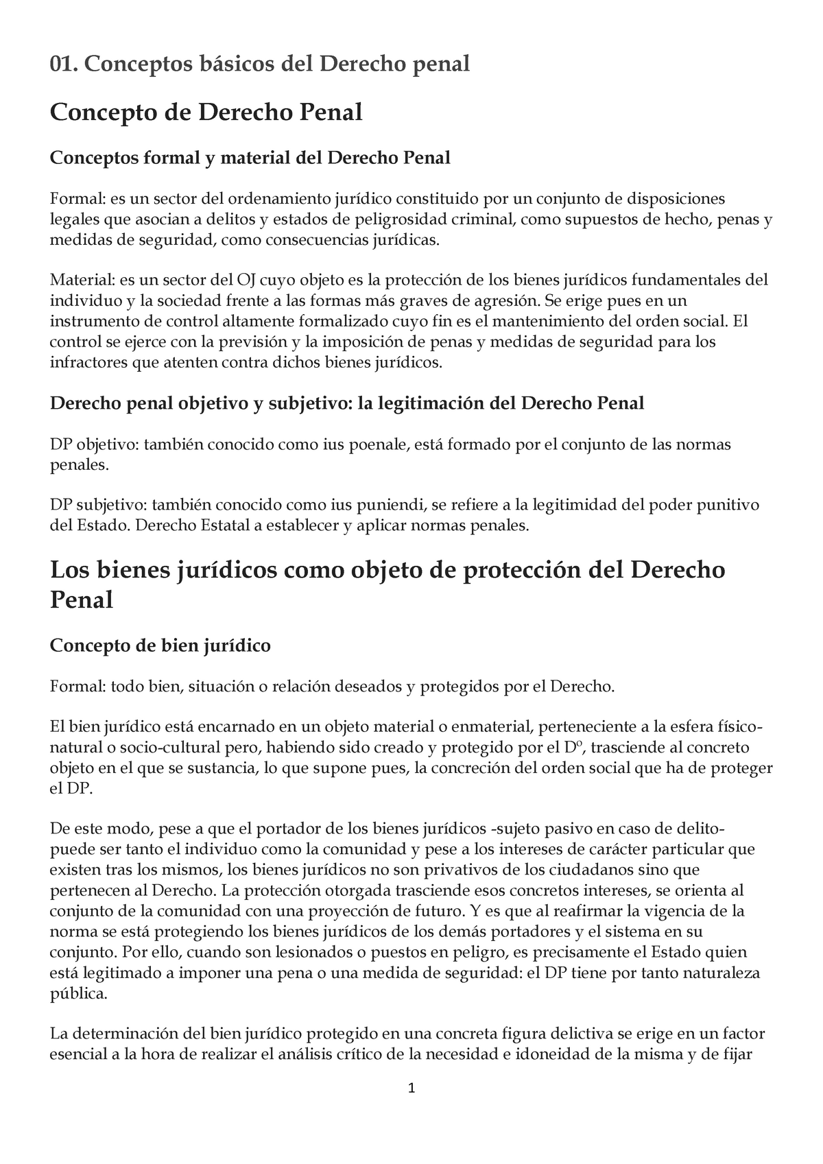 Derecho penal parte general 19 - 01. Conceptos básicos del Derecho ...