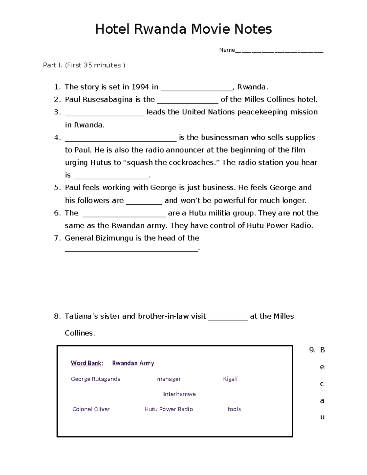 hotel rwanda essay questions