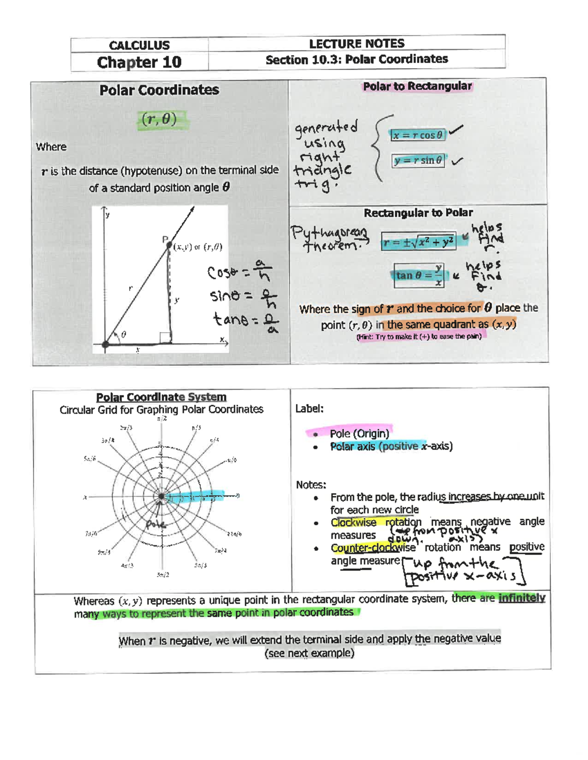 Section 10.3 Lecture Note Solutions from 11-29 - MATH 3B - Studocu