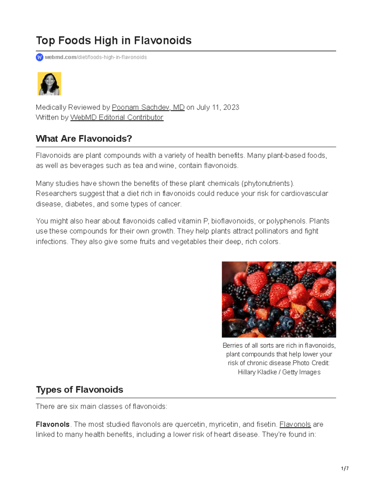 Top Foods High in Flavonoids - Berries of all sorts are rich in ...