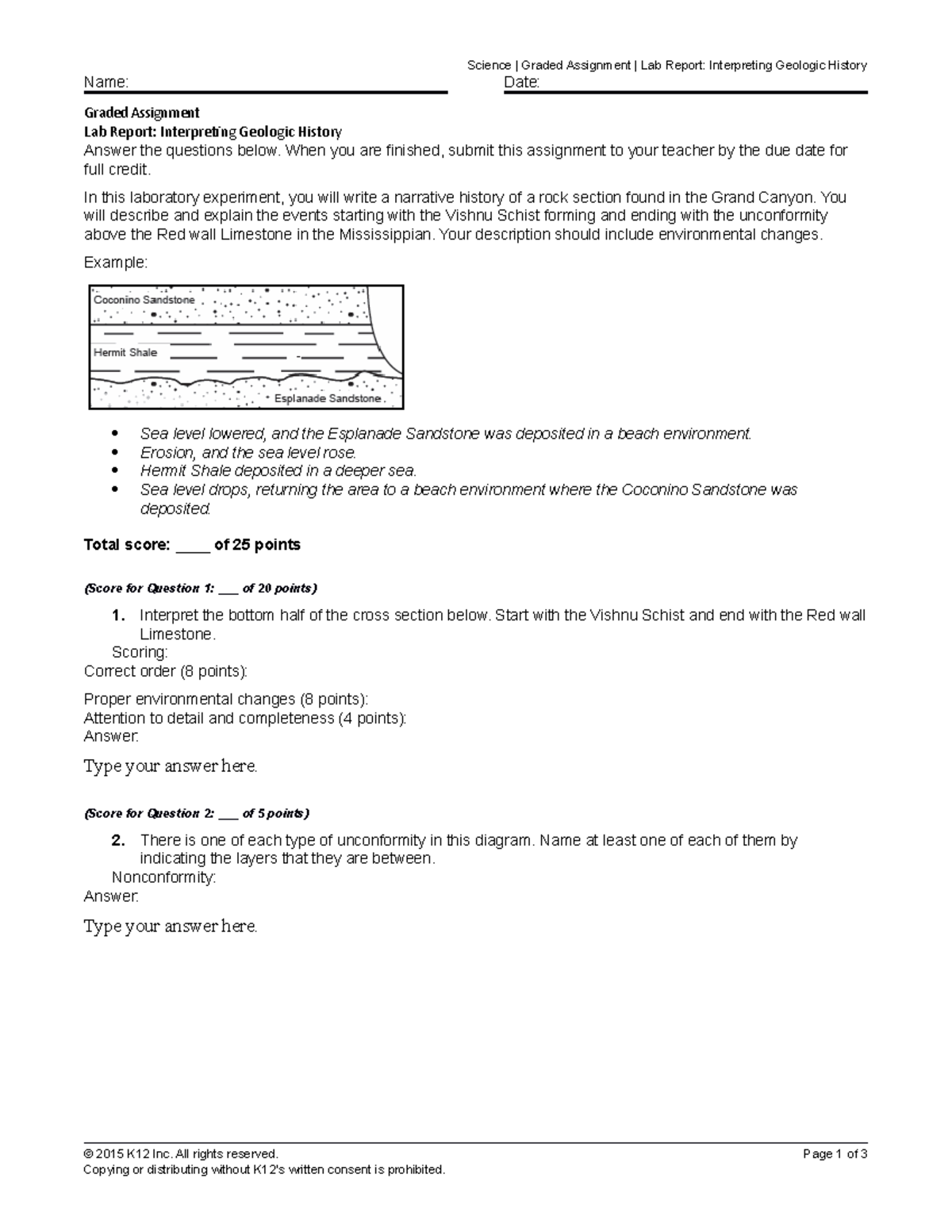 1086139 it helps out with answers Science Graded Assignment Lab