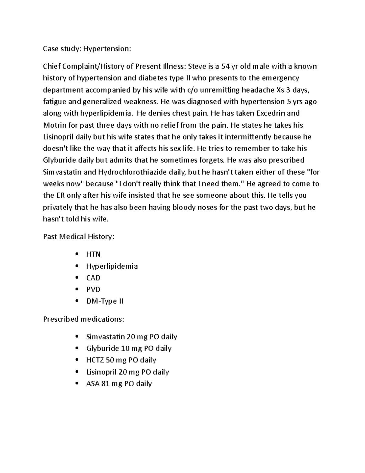 case study on portal hypertension