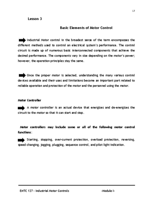 Impacts of Industrial Motor Control - Advantages commonly attributed to ...