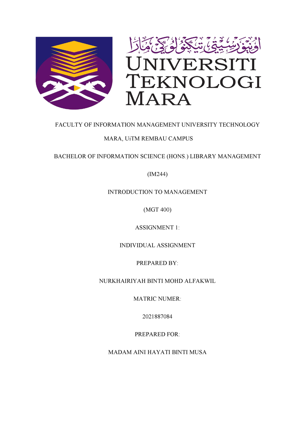 mgt400 group assignment polc