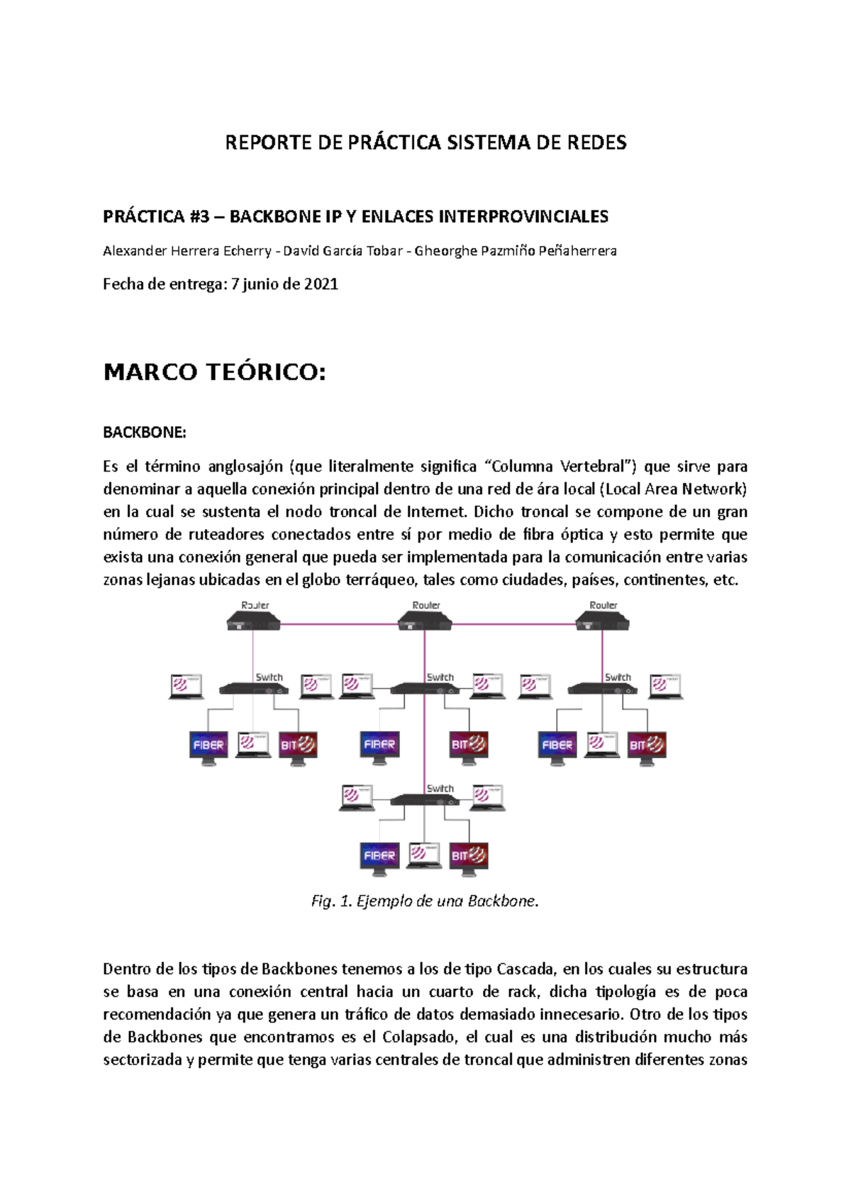 R3 Backbone IP y enlaces intereprovinciales REPORTE DE PRÁCTICA