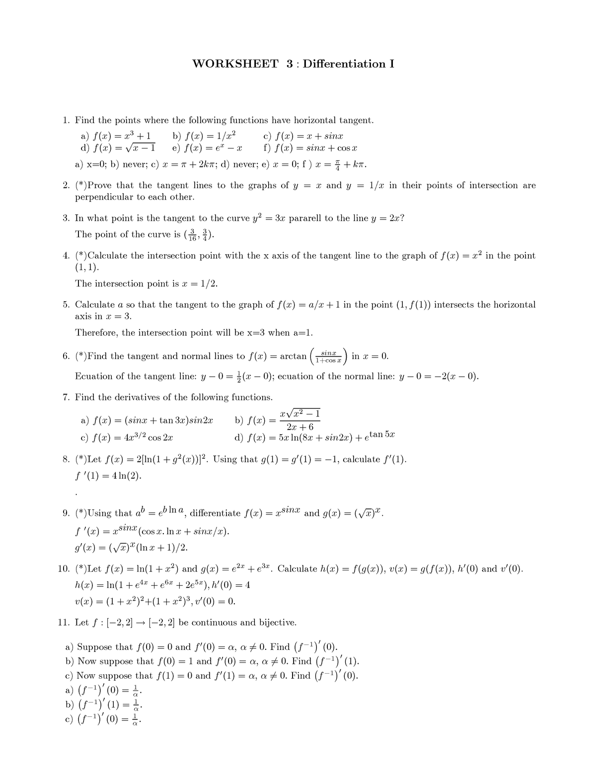 Sol Abrev Hoja3m1 Eng Ejercicios Mathematics I Tema 3 Worksheet Di Erentiation Studocu