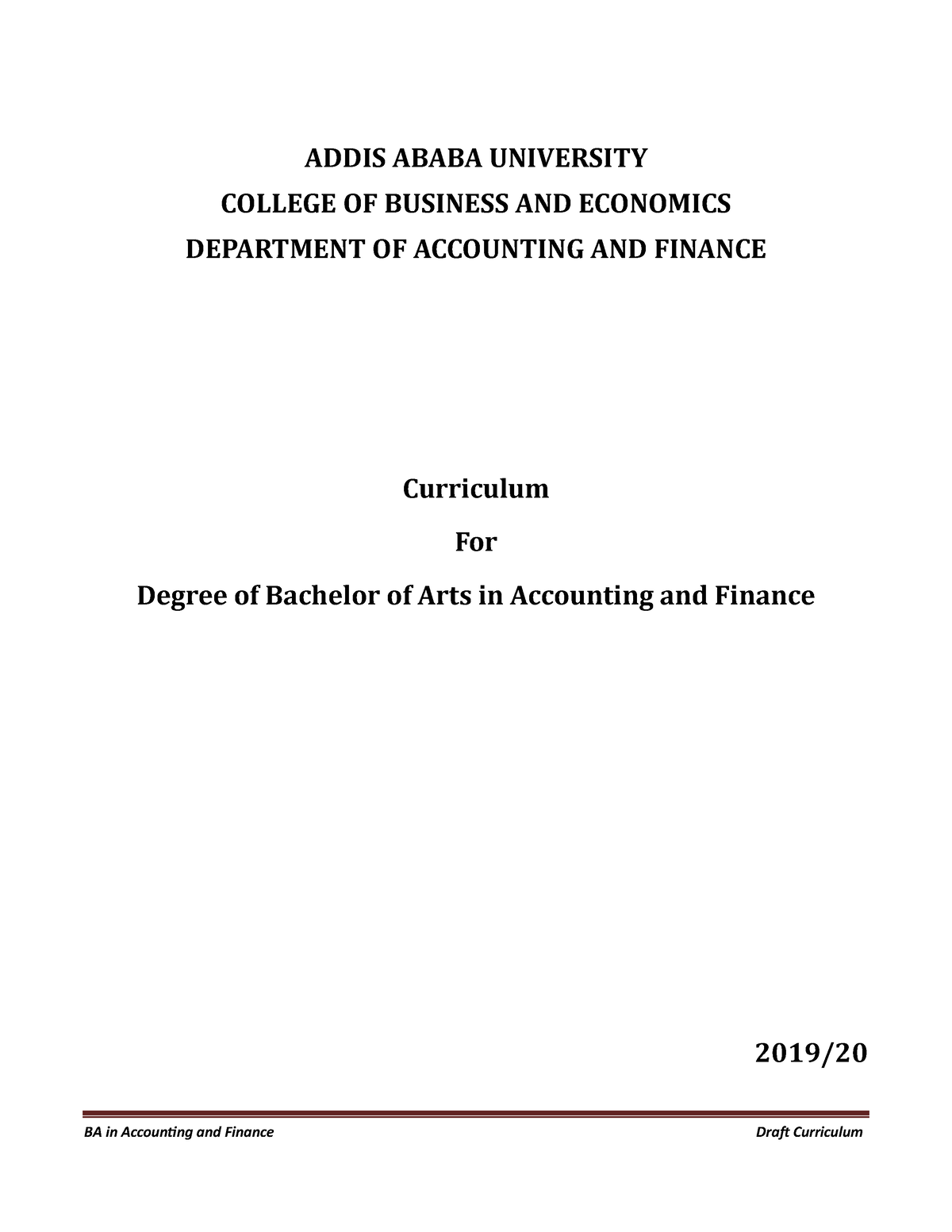 addis ababa university accounting research paper pdf download