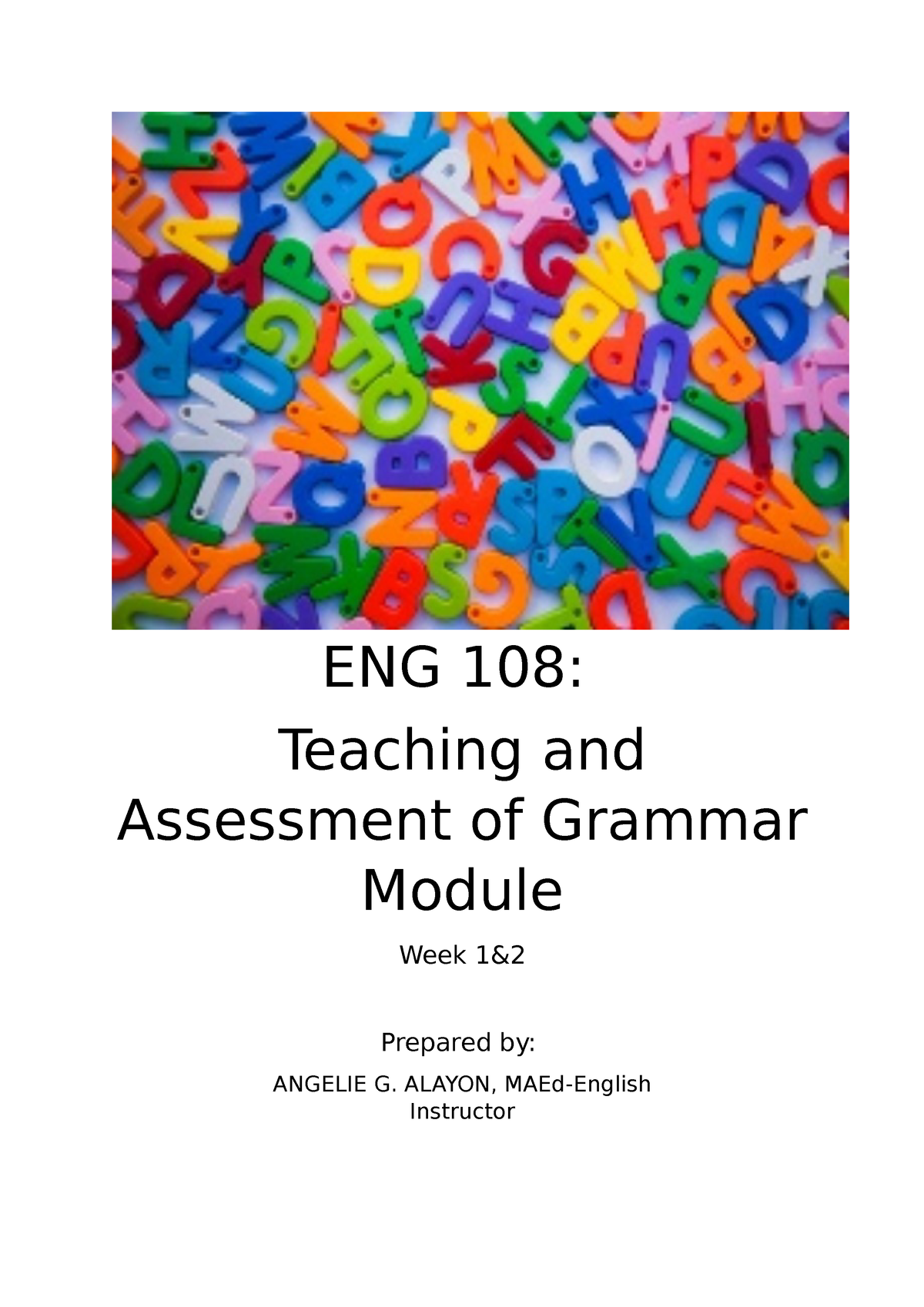 teaching-assessment-of-the-grammar-week-1-2-eng-108-teaching-and