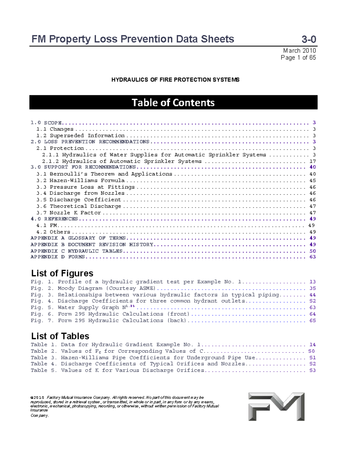 FMDS0300 - CFE - ####### HYDRAULICS OF FIRE PROTECTION SYSTEMS @ 2010 ...