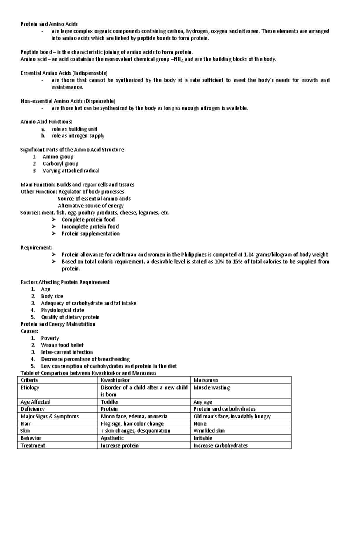 Protein and Amino Acids - These elements are arranged into amino acids ...