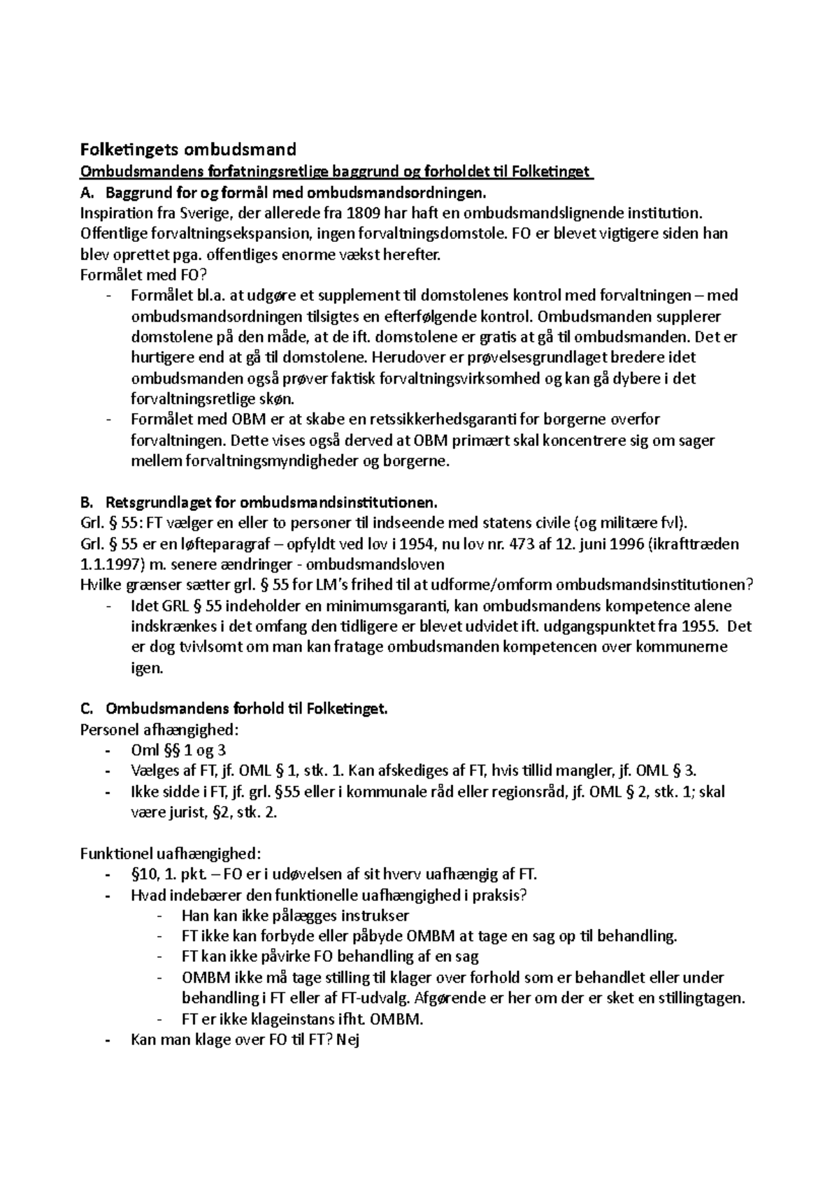 Disposition 7 - Folketingets Ombudsmand - Folketingets Ombudsmand ...