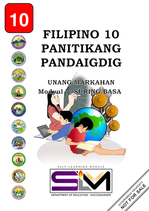 Module 3 Section 3 - BENLAC - COTABATO FOUNDATION COLLEGE OF SCIENCE AND TECHNOLOGY Katipunan ...