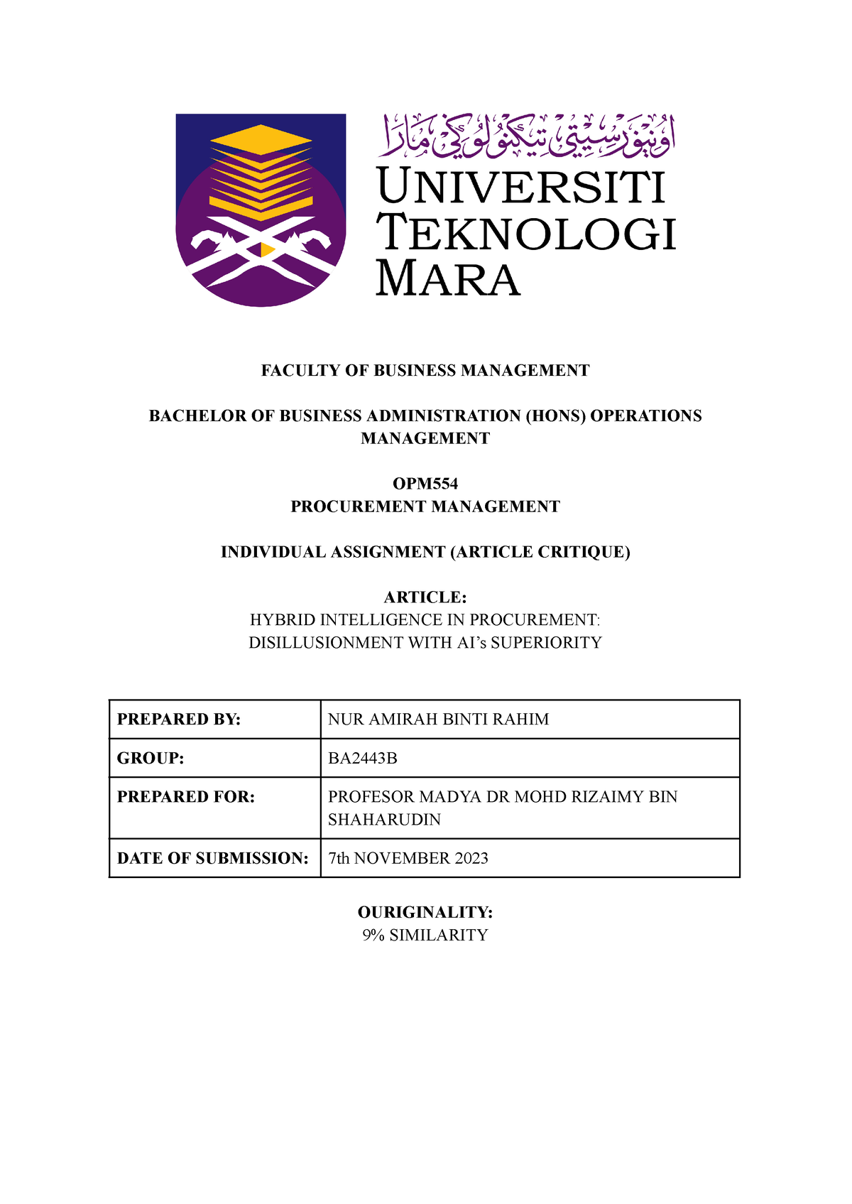 opm554 group assignment