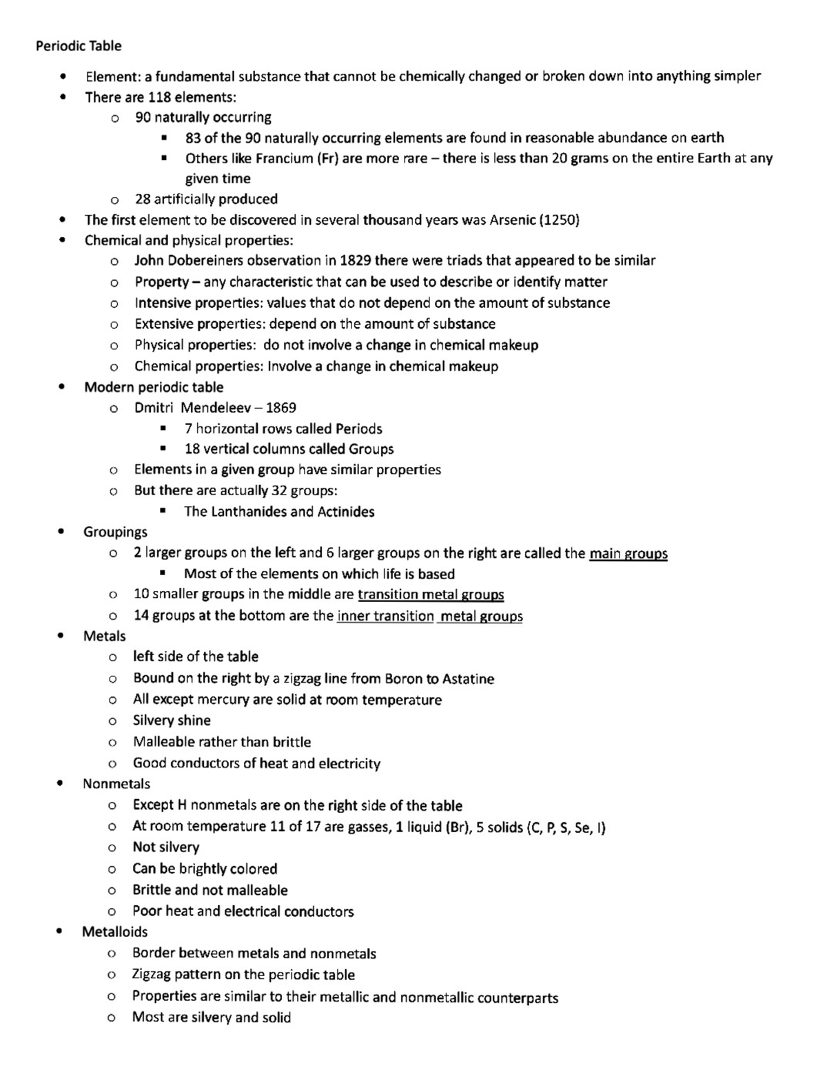 Chem Chapter 1 - CHEM1010U - Studocu