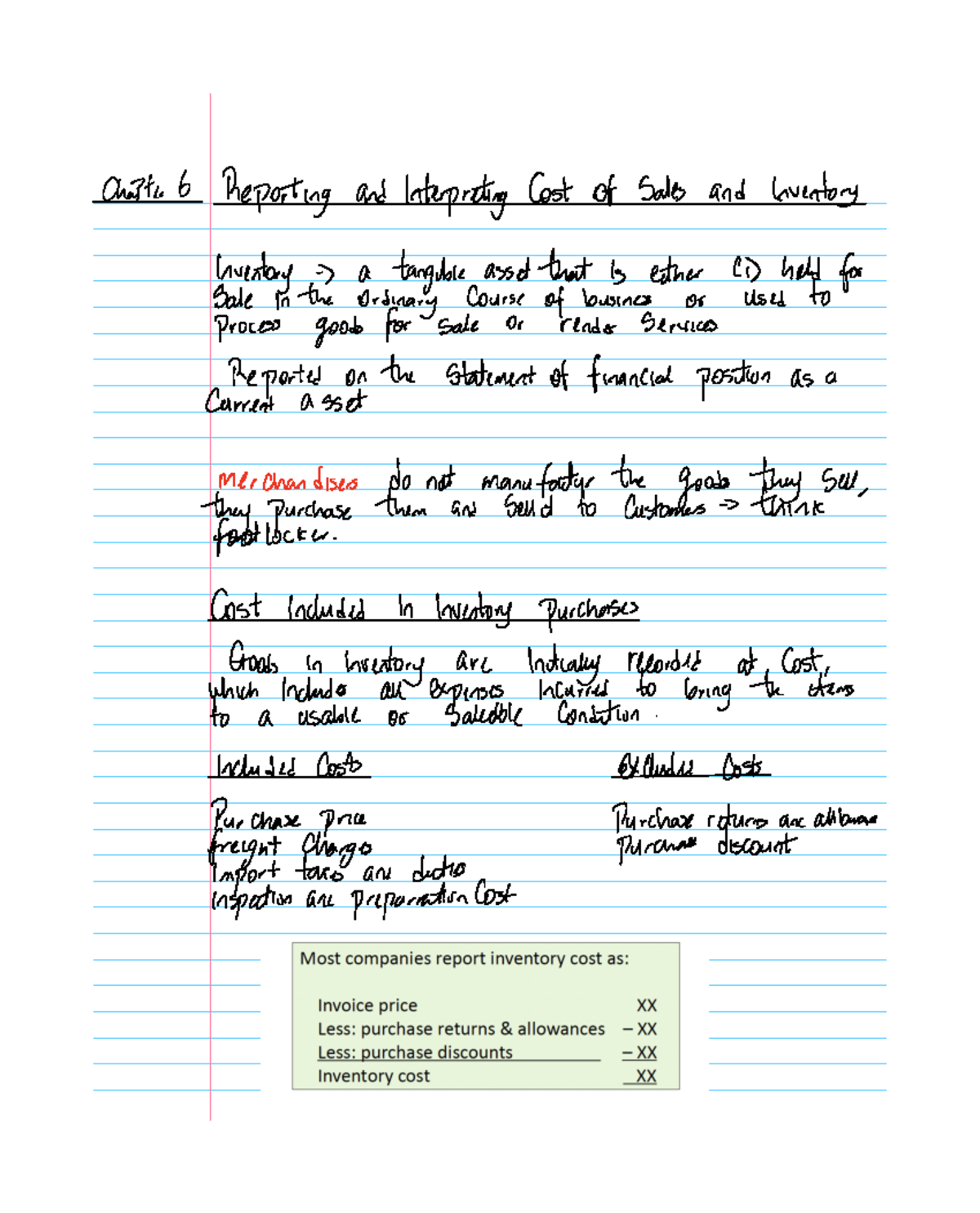 Chapter 6 reporting and interpreting cost of sales and inventory ...