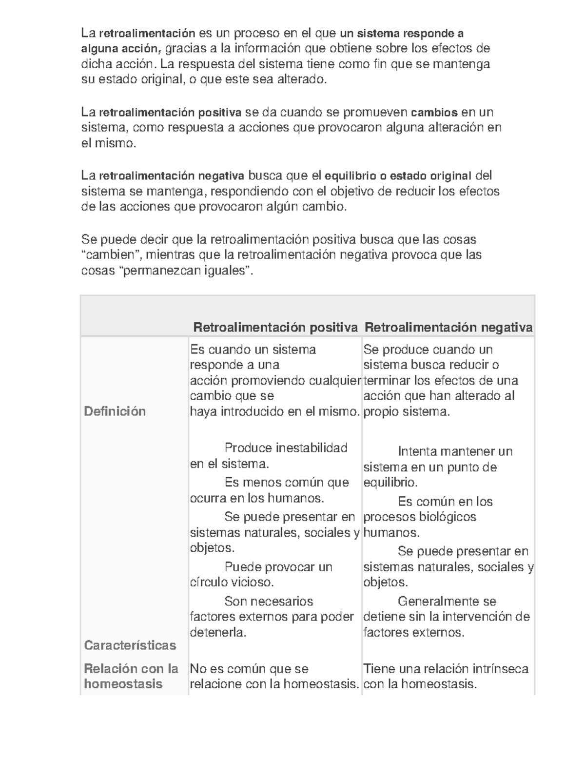 Retroalimentacion Fisiologia Usp Studocu