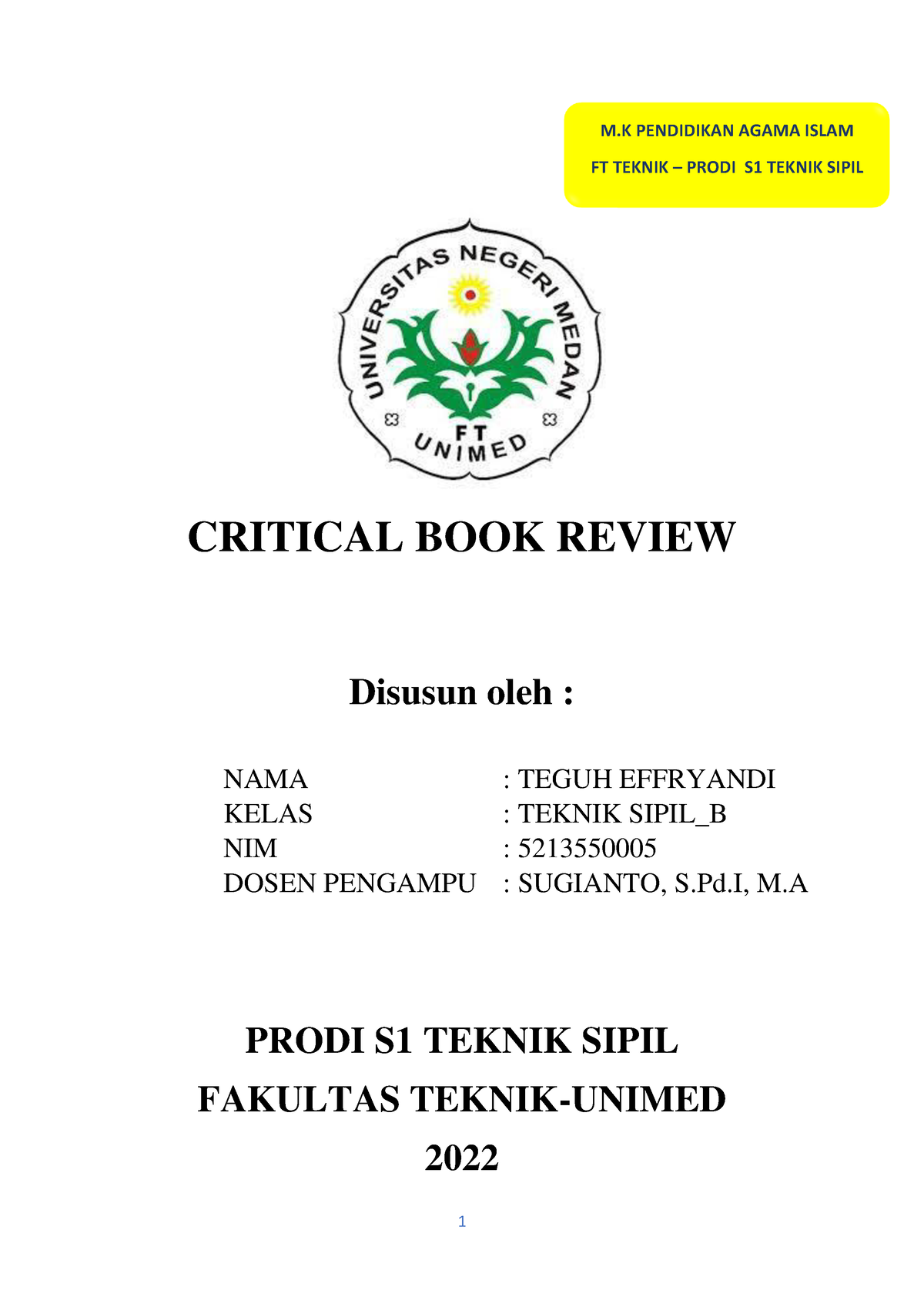 critical book review bahasa indonesia