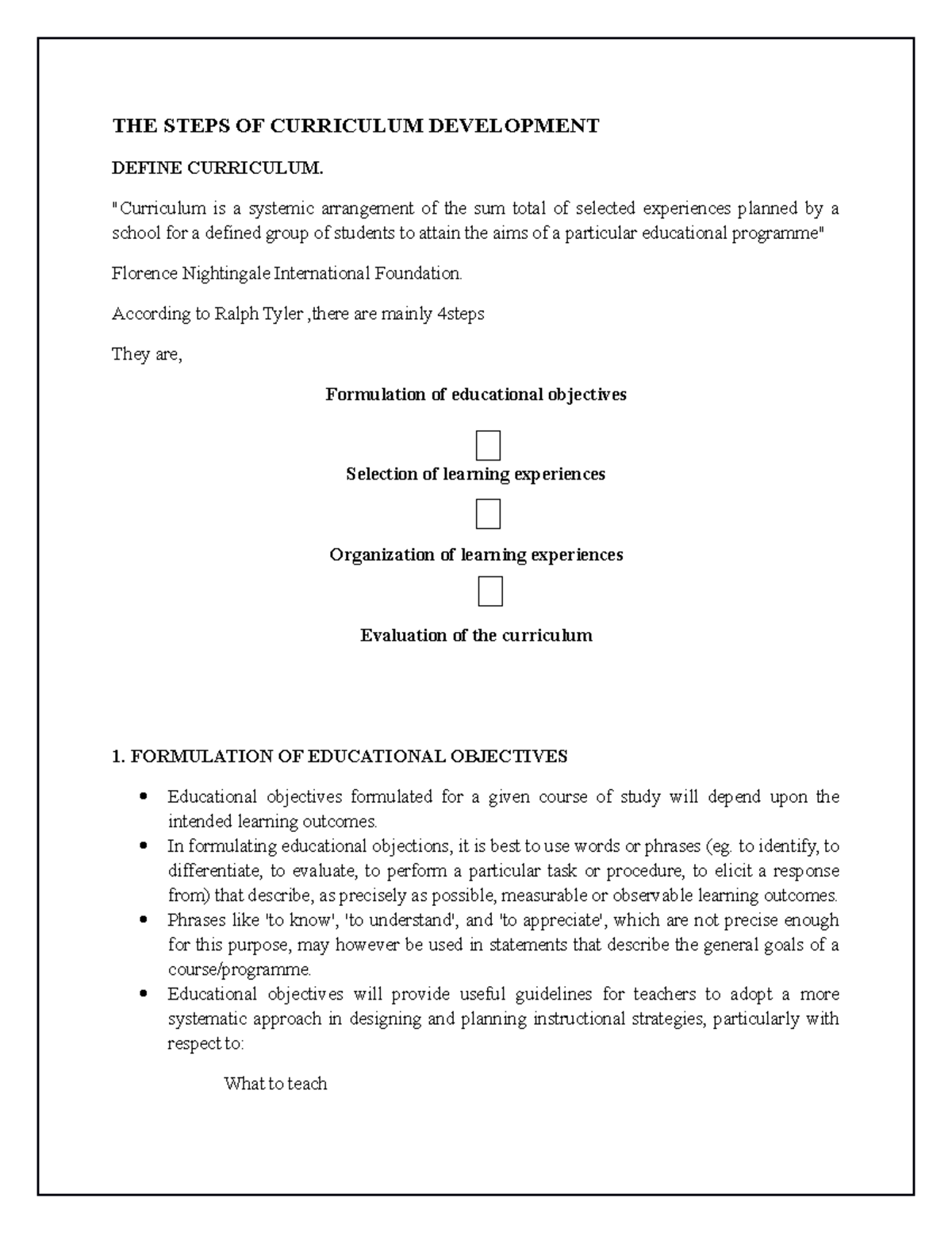 the-steps-of-curriculum-development-the-steps-of-curriculum