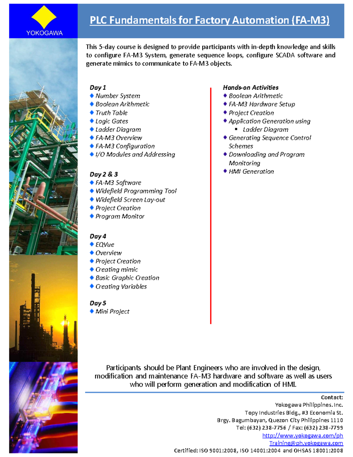 PLCF FA PLC Fundamentals for Factory Automation FAM3 - PLC Fundamentals ...